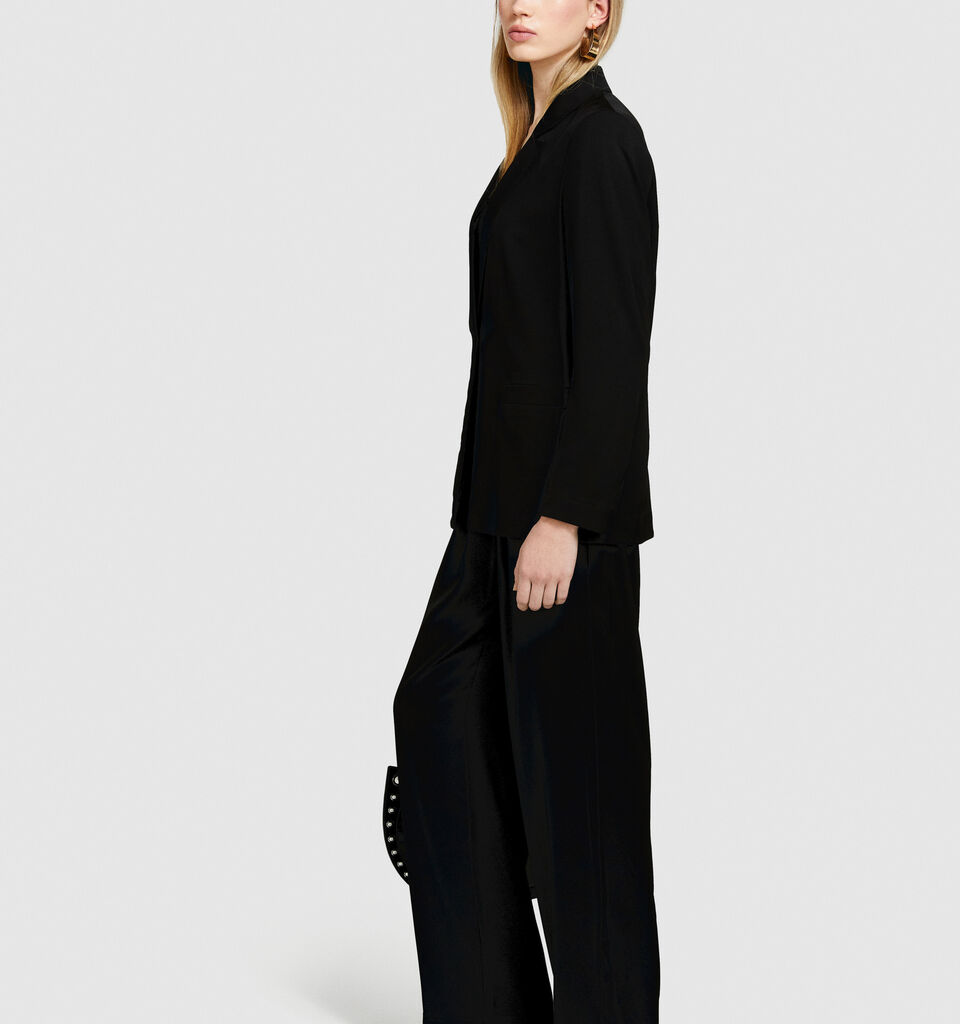 Single-breasted blazer - women's blazers - Black | Sisley image number 2